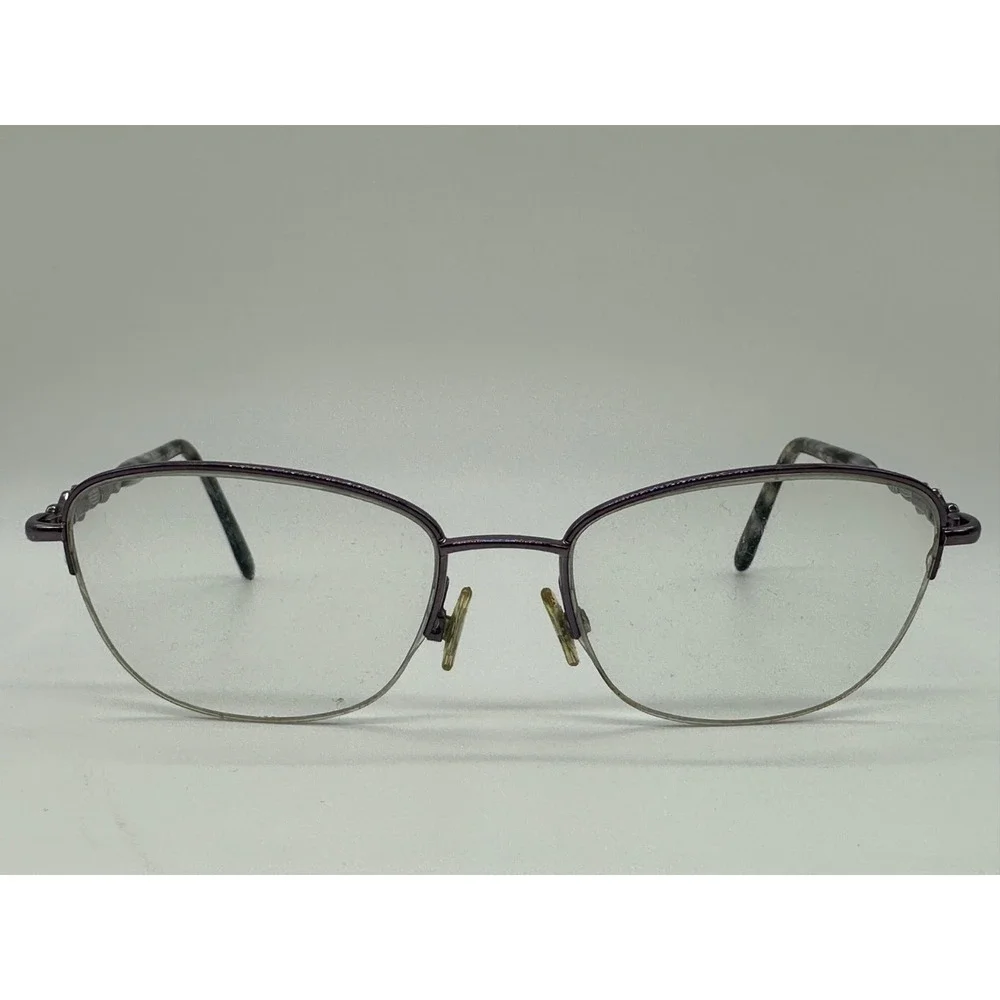 Jessica McClintock Purple Metal Half Rim Eyeglasses 53-17-135 -‎ Frames Only